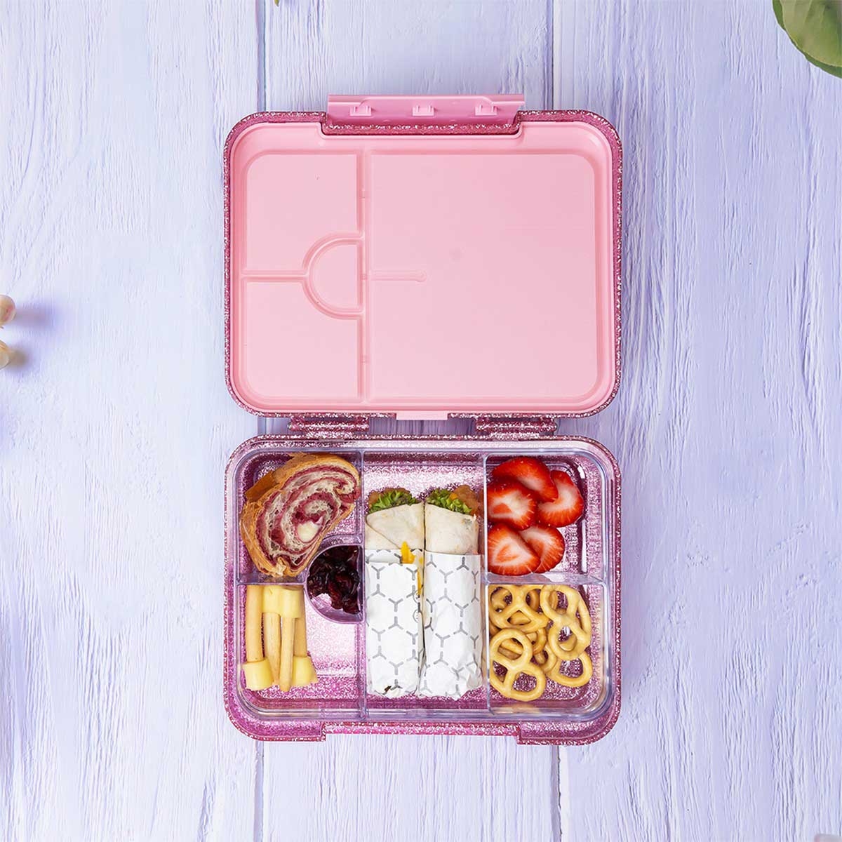 Eazy Kids Convertible Bento Lunch Box with 720ml Stainless Steel Water Bottle