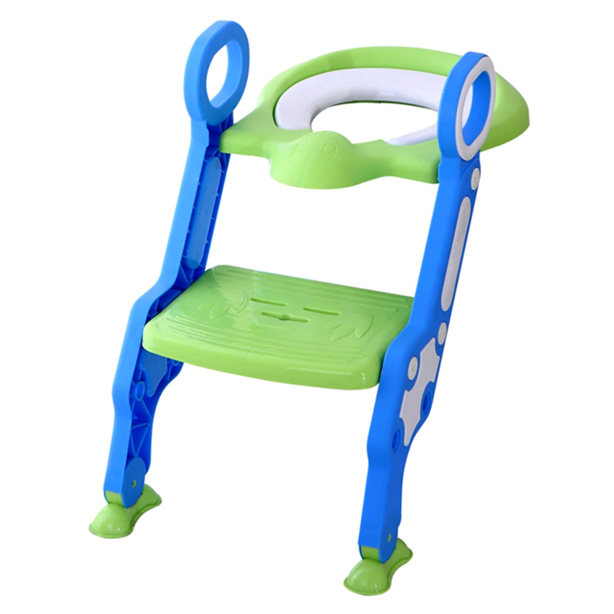 Eazy Kids Green Step Stool Foldable Potty Trainer Seat Toddler, 0-2 Years