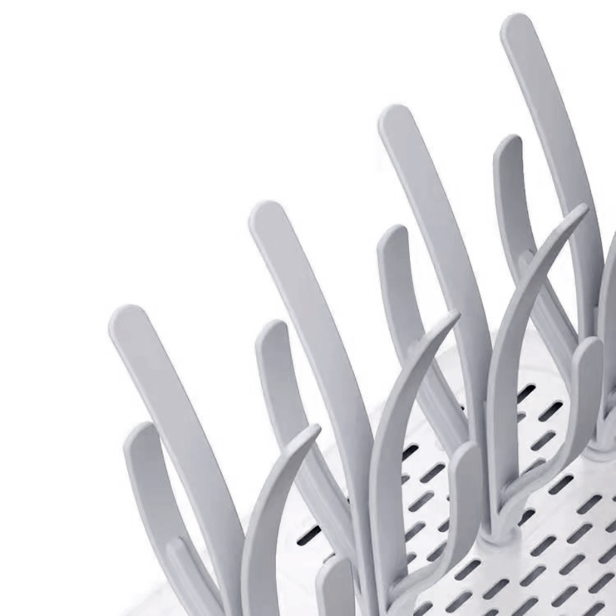 Eazy Kids Grey Baby Bottle Drying Rack 16 Peg Unisex, 13+ Years