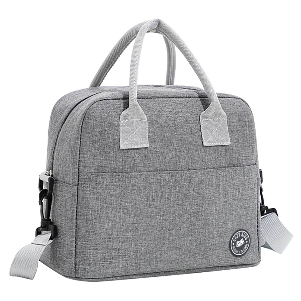 Eazy Kids Grey Insulated Lunch Bag Unisex, 13+ Years