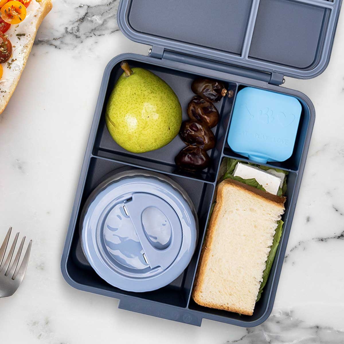 Eazy Kids Jumbo Bento Lunch Box with 850ml Tritan Water Bottle
