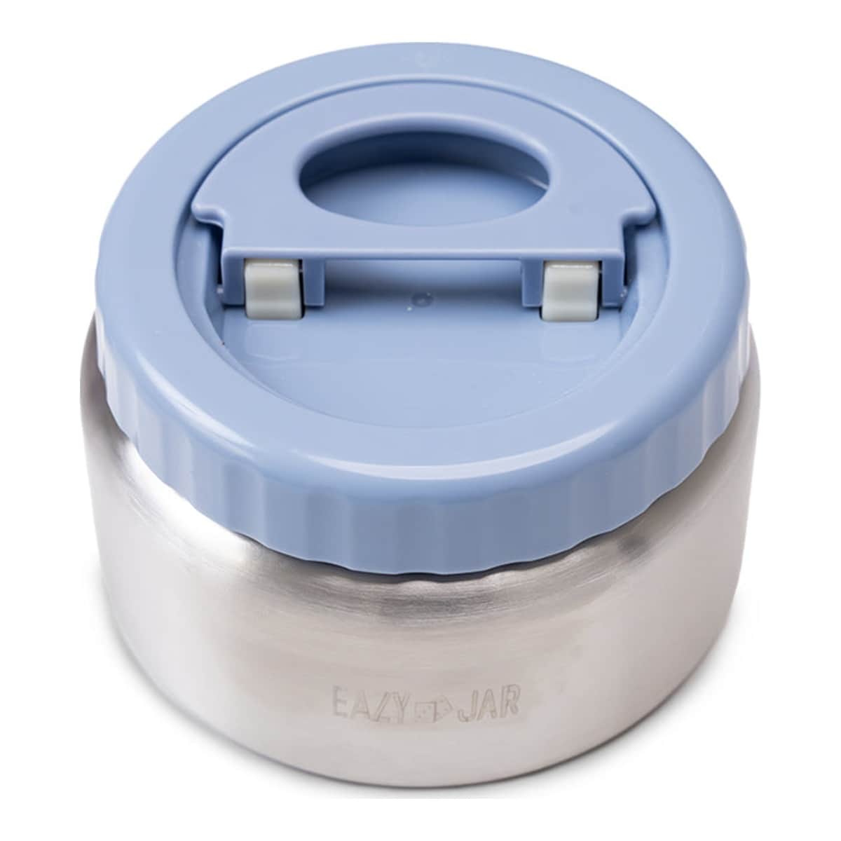 Eazy Kids Grey Jumbo Bento Lunch Box with Thermos & Dip Jar Set
