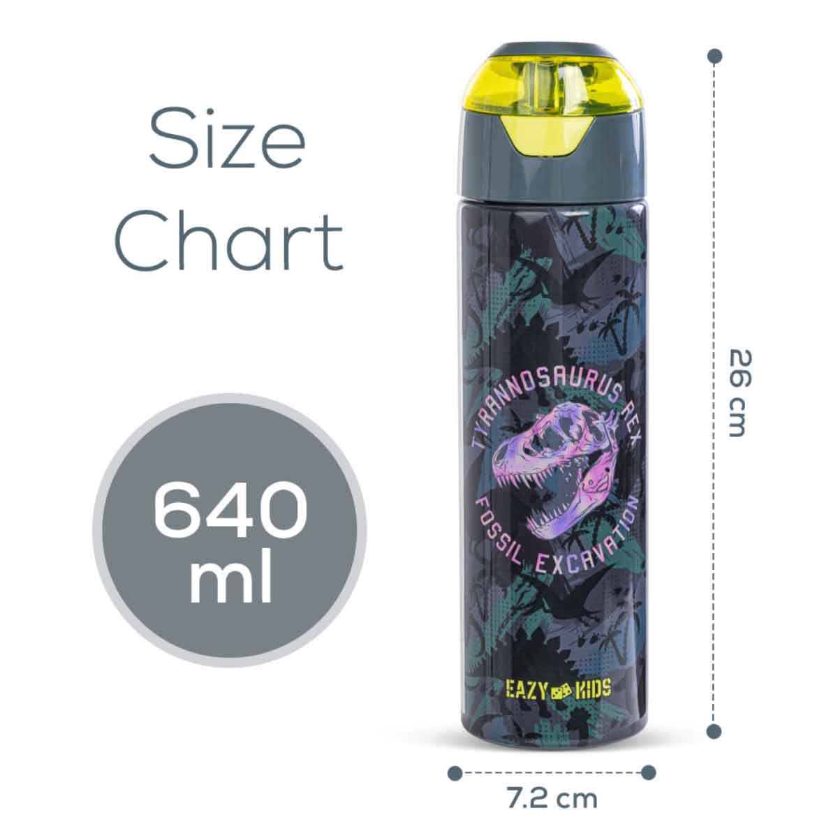 Eazy Kids 640ml T-Rex Insulated Stainless Steel Water Bottle with Spray