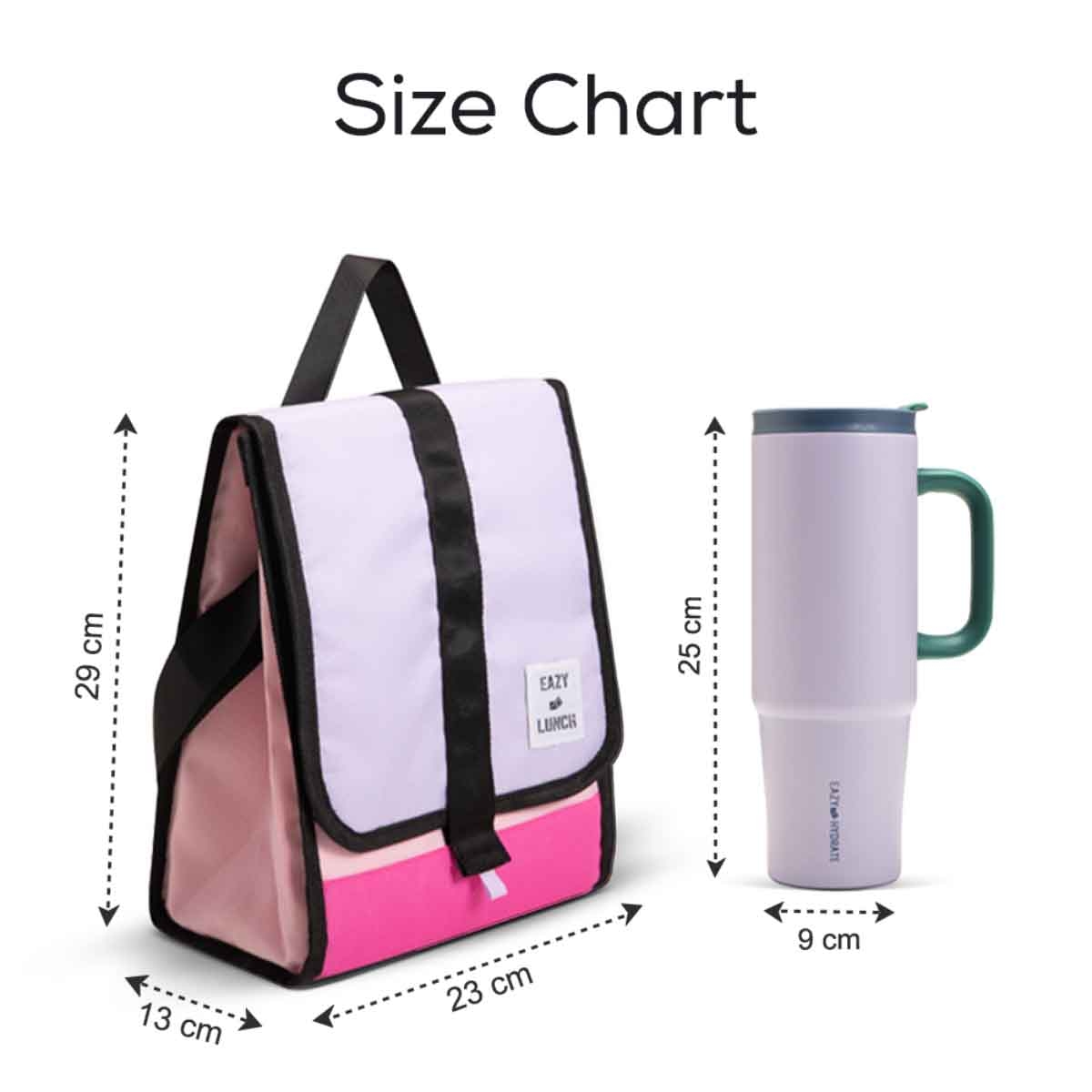 Eazy Kids 900ml Insulated Travel Tumbler with Lunch Bag