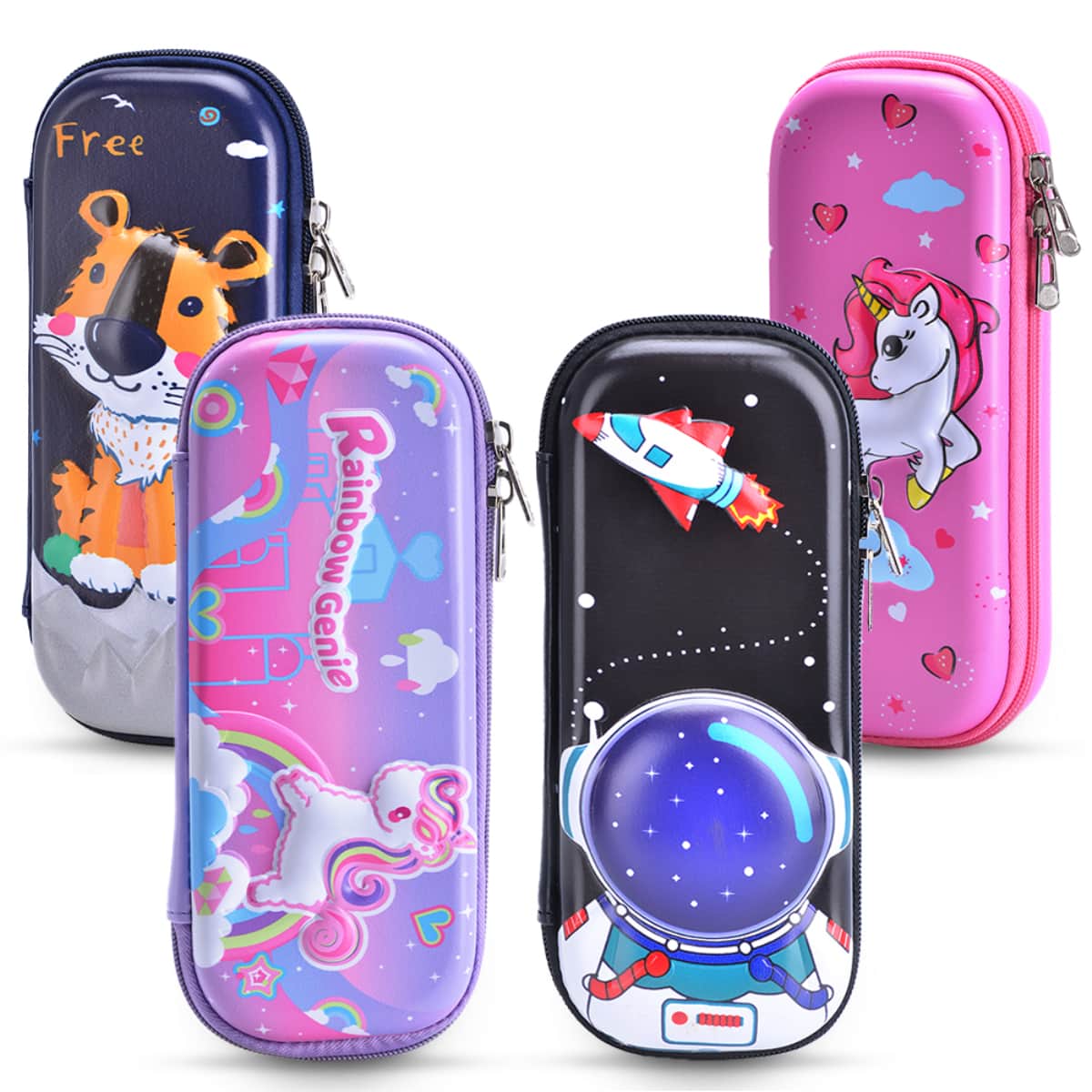 Eazy Kids Leo 3D Pencil Case Unisex, 3-4 Years