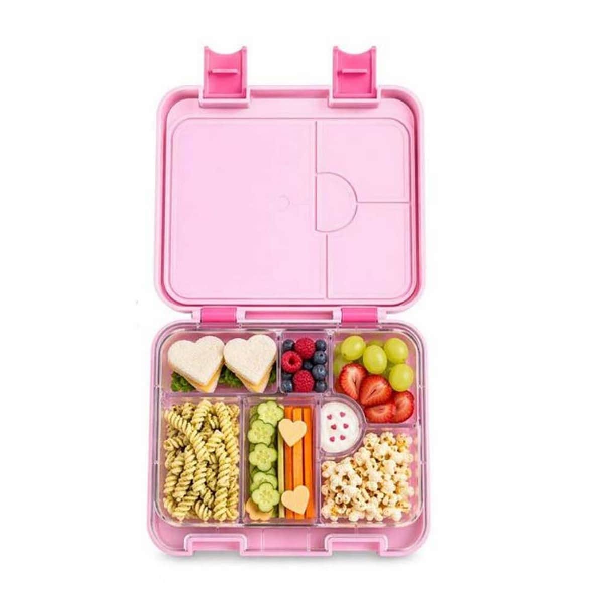 Eazy Kids Life 6 & 4 Convertible Bento Lunch Box with Steel Spoon & Fork Set