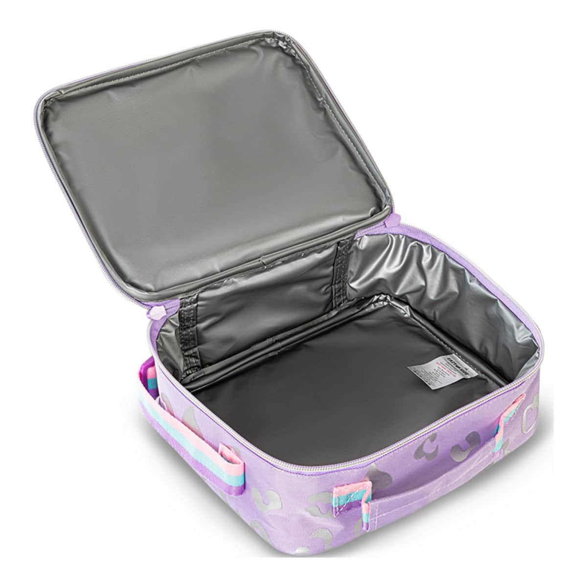 Eazy Kids Love Purple 17" Trolley School Bag with Lunch Bag & Pencil Pouch Set