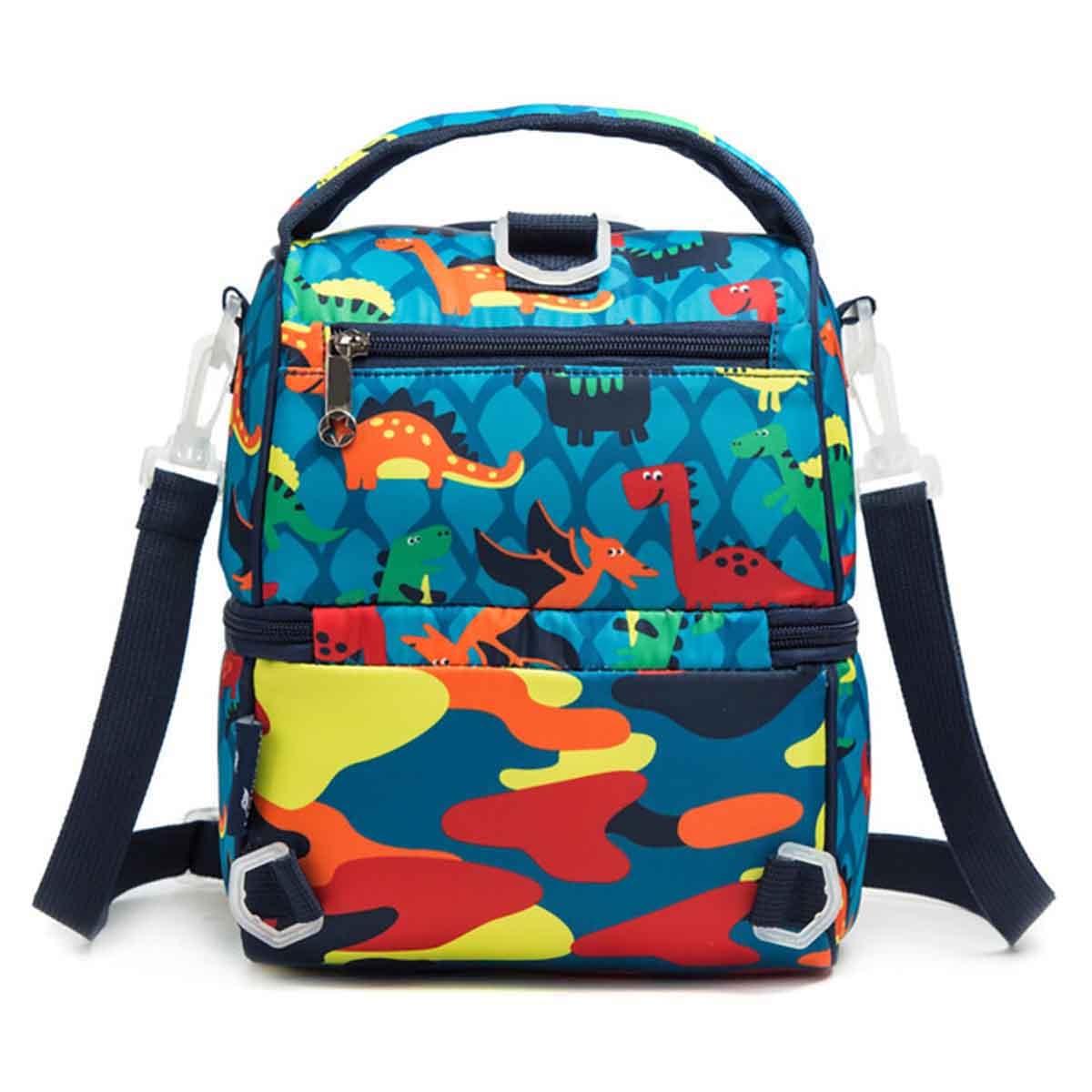 Eazy Kids Dinosaur Blue Lunch & Picnic Bag