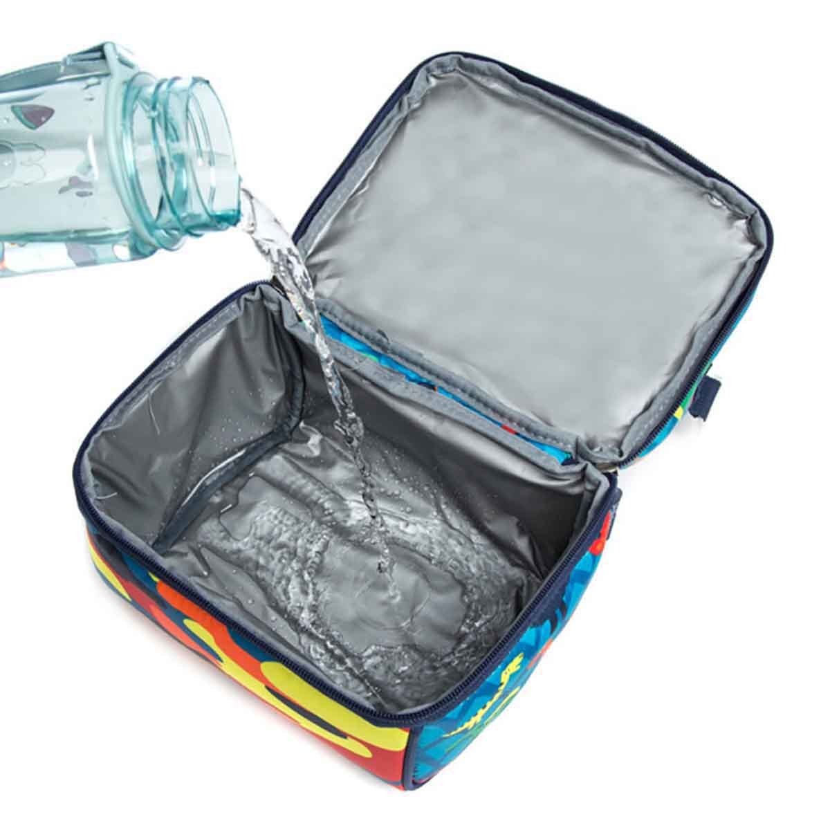 Eazy Kids Dinosaur Blue Lunch & Picnic Bag