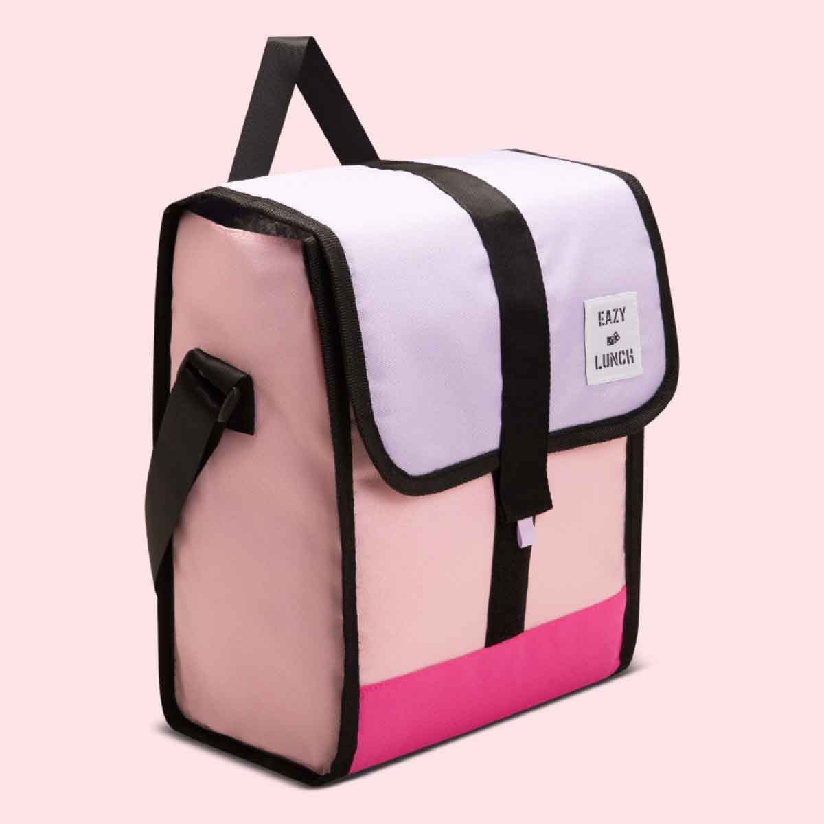 إيزي كيدز حقيبة غداء معزولة باللون الوردي