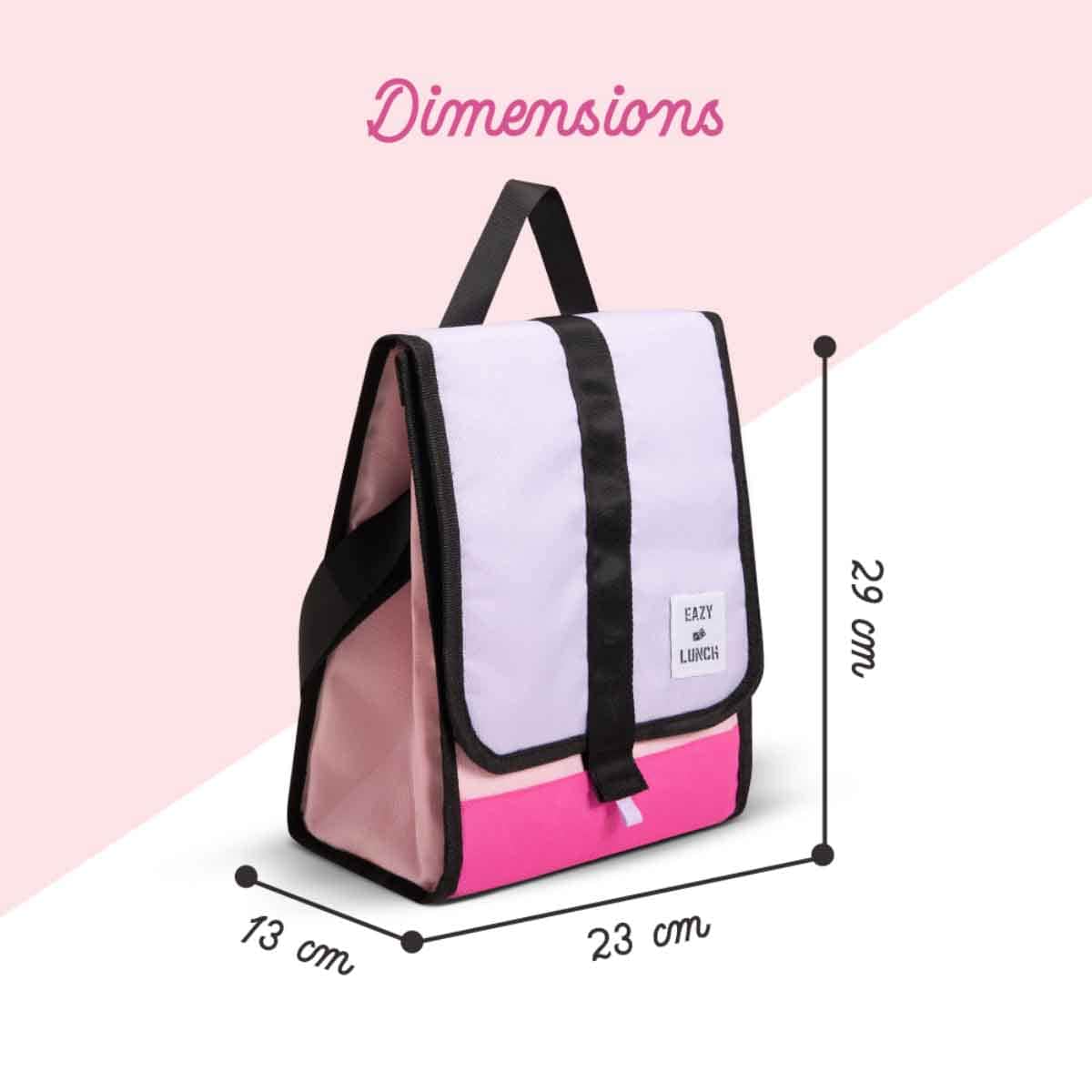 Eazy Kids Pink Insulated Lunch Bag