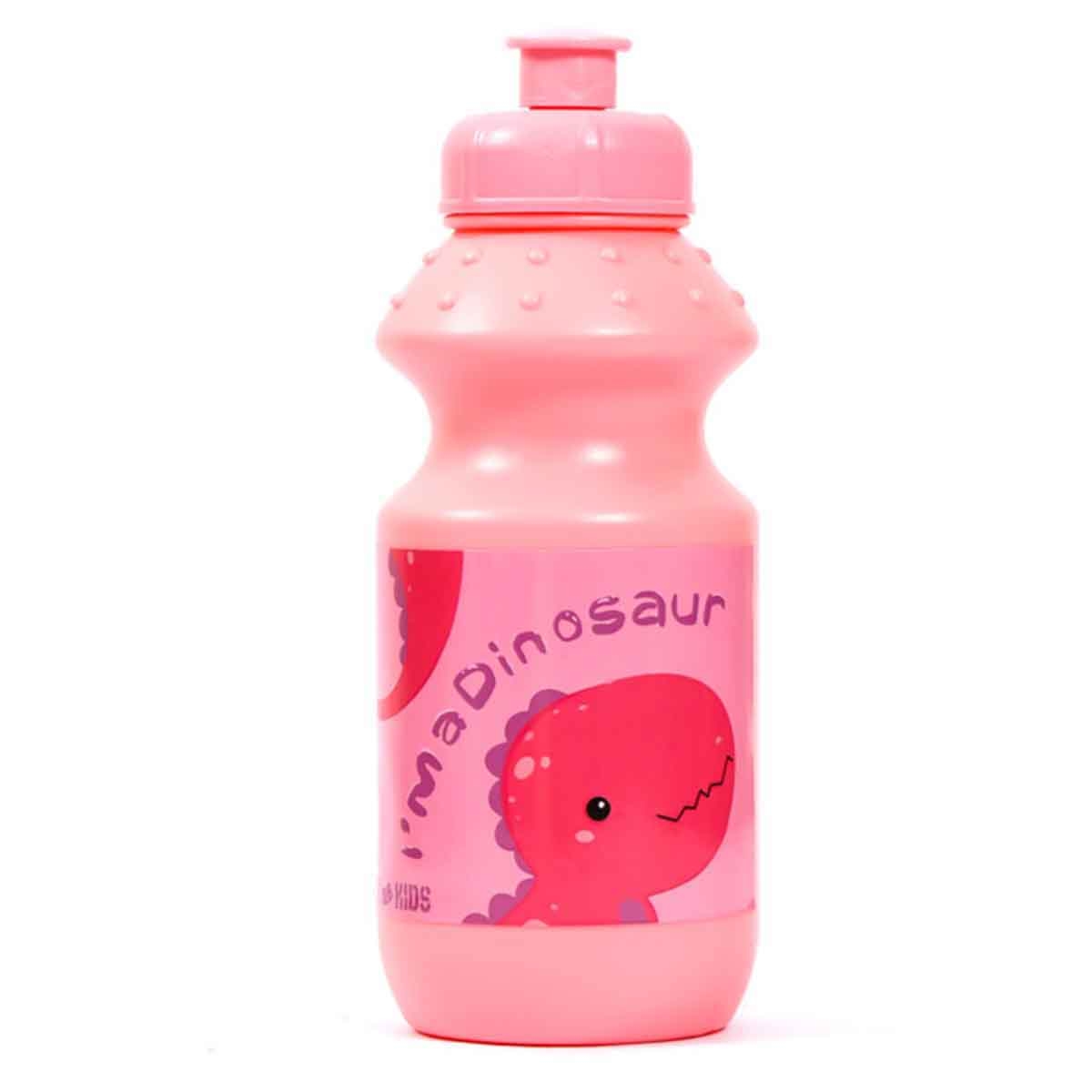 إيزي كيدز علبة غداء وزجاجة ماء مع حقيبة ديناصور باللون الوردي