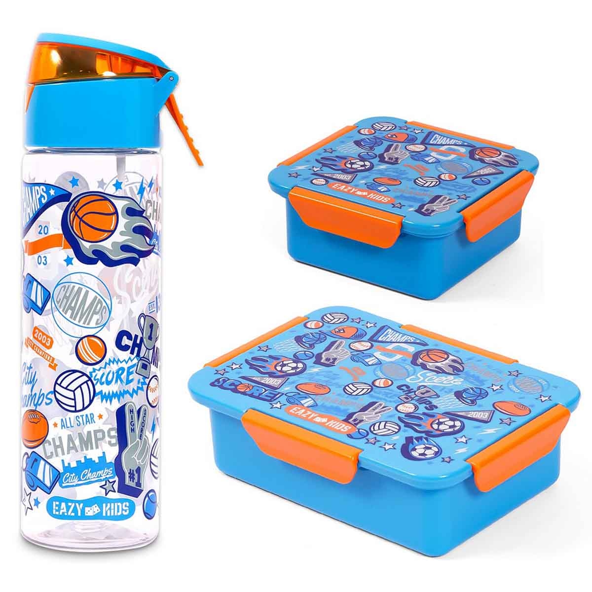 إيزي كيدز مجموعة صندوق غداء بتصميم كرة القدم