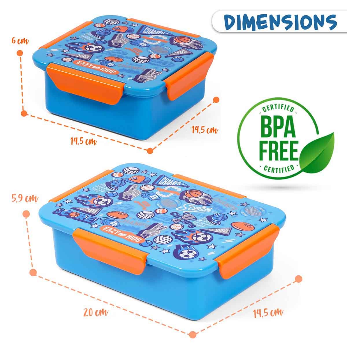 إيزي كيدز مجموعة صندوق غداء بتصميم كرة القدم