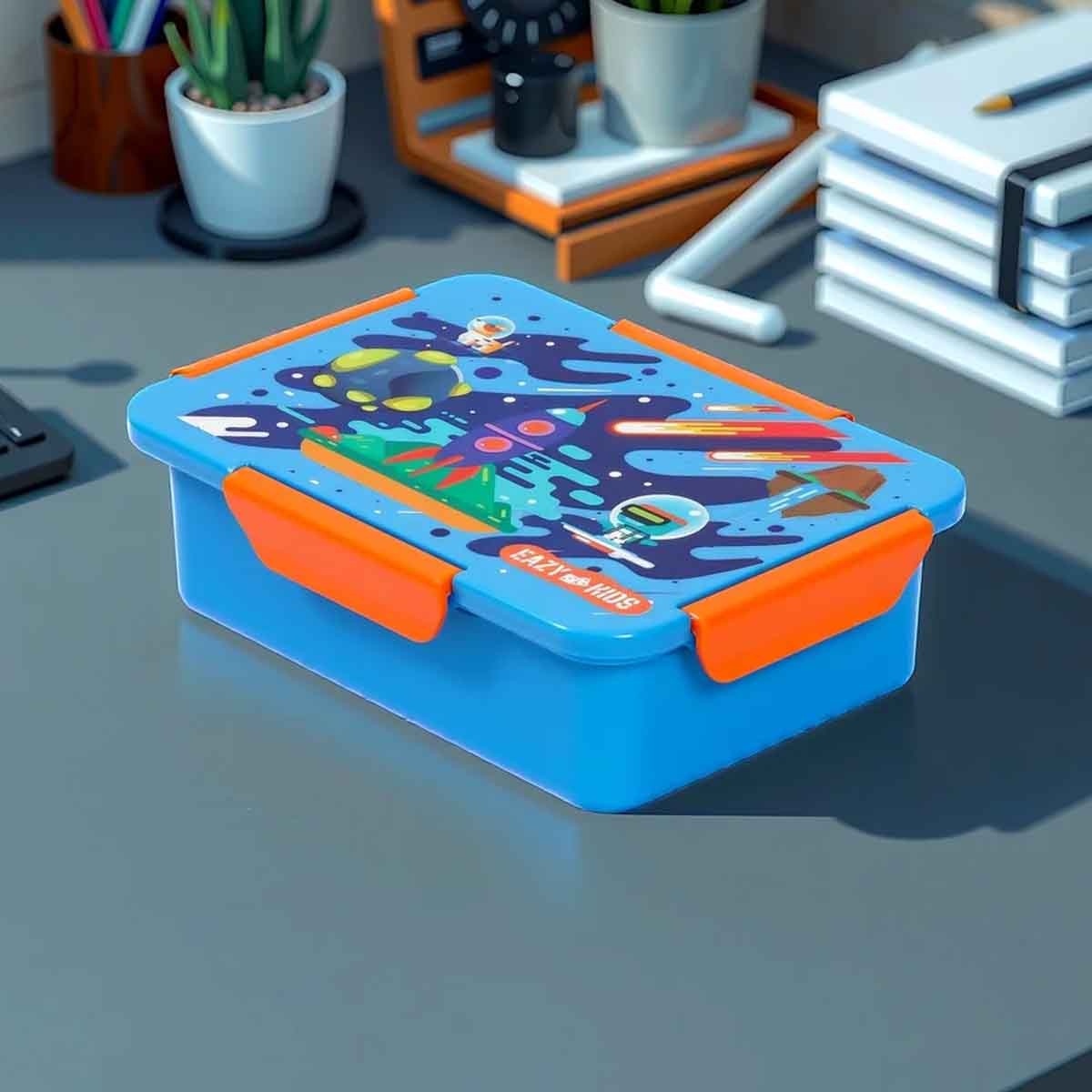 إيزي كيدز مجموعة صندوق غداء بتصميم فضاء