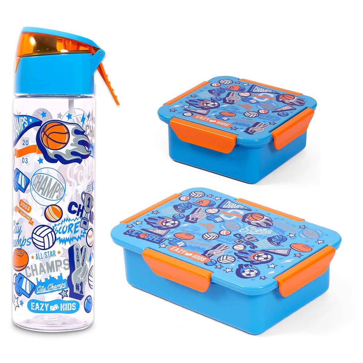 Eazy Kids 650ml Soccer Lunch Box, Soccer