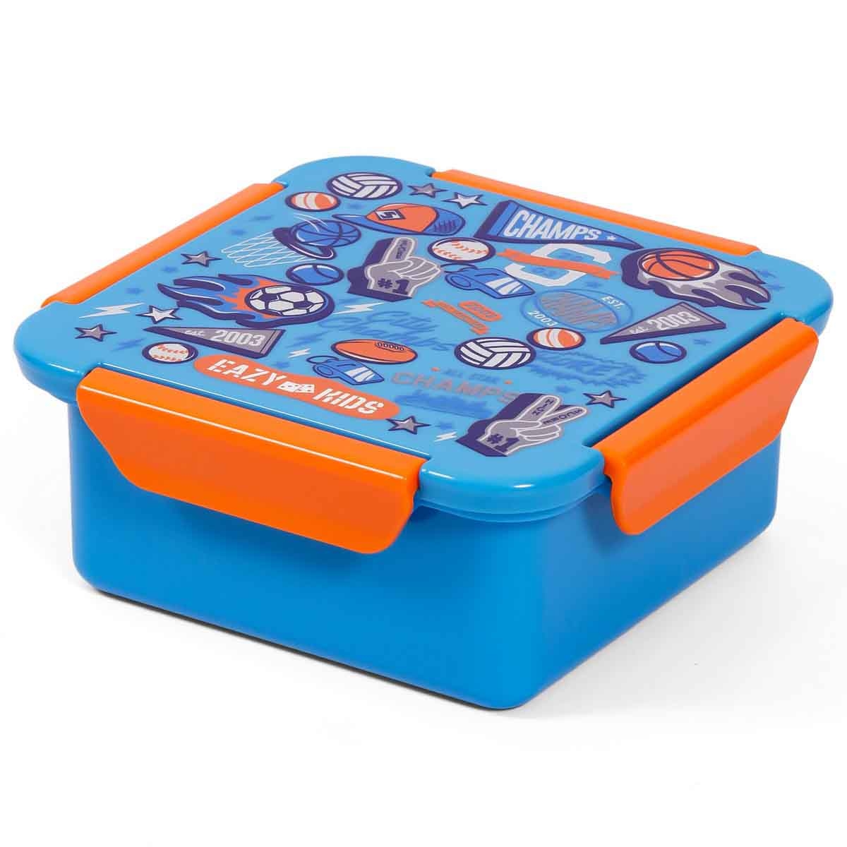 Eazy Kids 650ml Soccer Lunch Box, Soccer