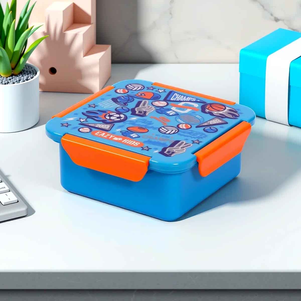 Eazy Kids 650ml Soccer Lunch Box, Soccer