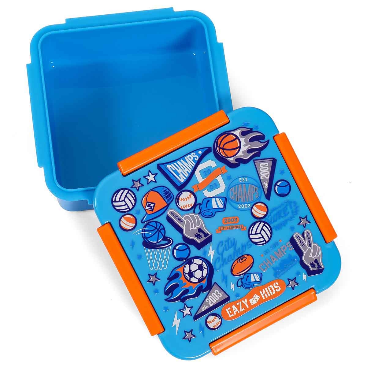 Eazy Kids 650ml Soccer Lunch Box, Soccer