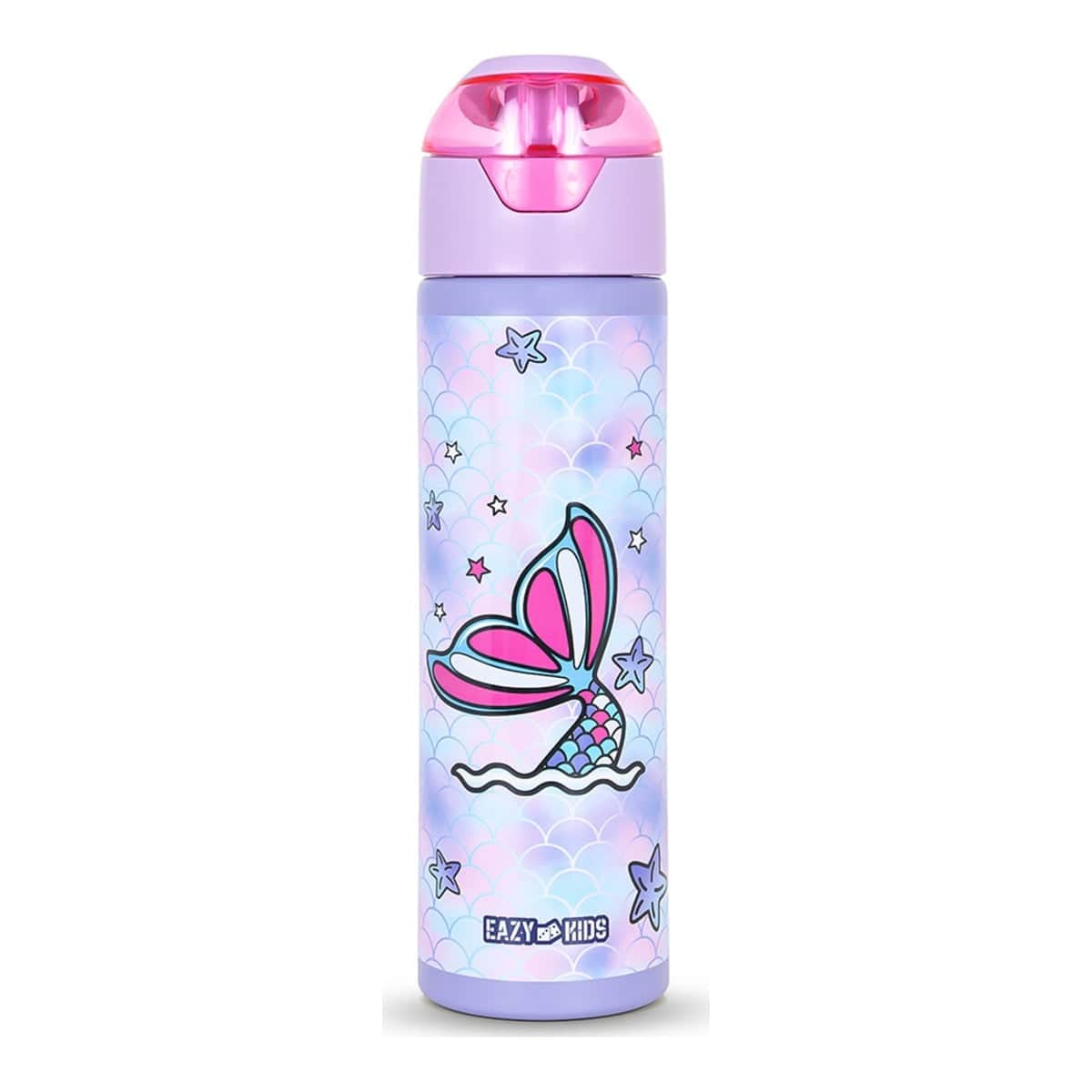 Eazy Kids Mermaid 640ml Insulated Stainless Steel Spray Water Bottle