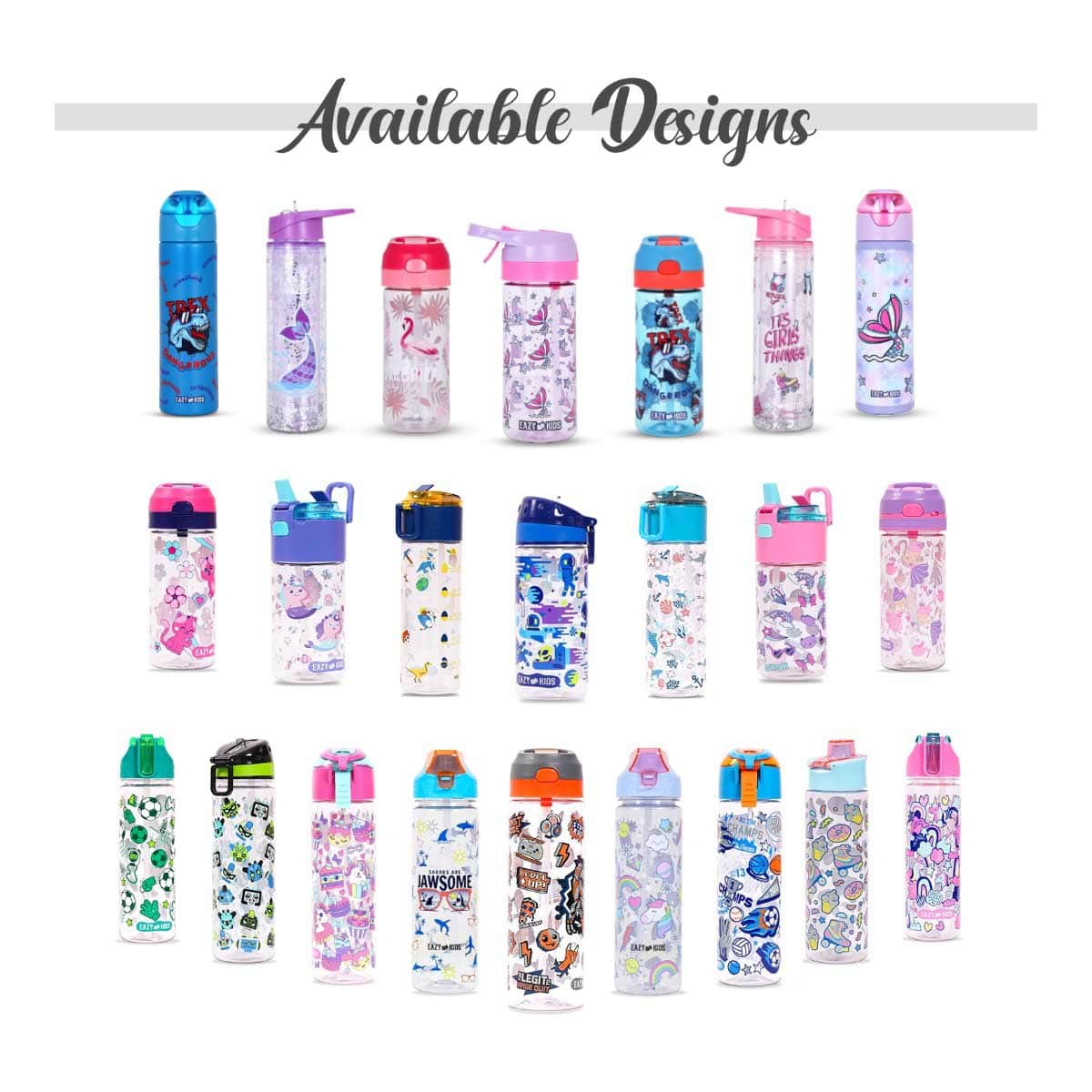 Eazy Kids Mermaid 640ml Insulated Stainless Steel Spray Water Bottle