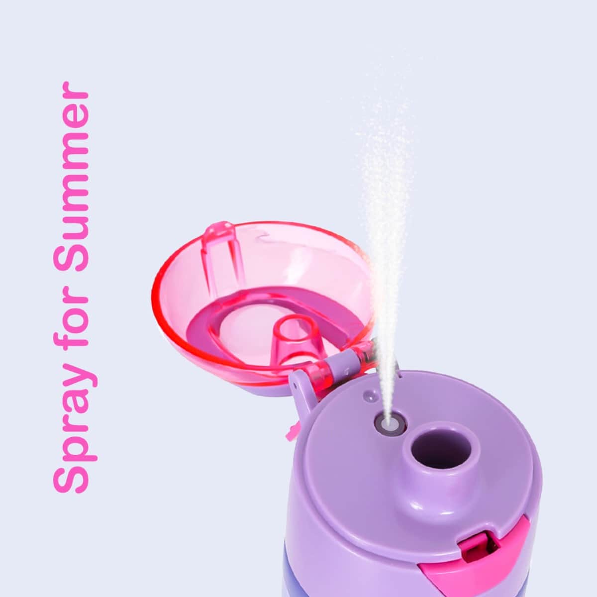 Eazy Kids Mermaid 640ml Insulated Stainless Steel Spray Water Bottle