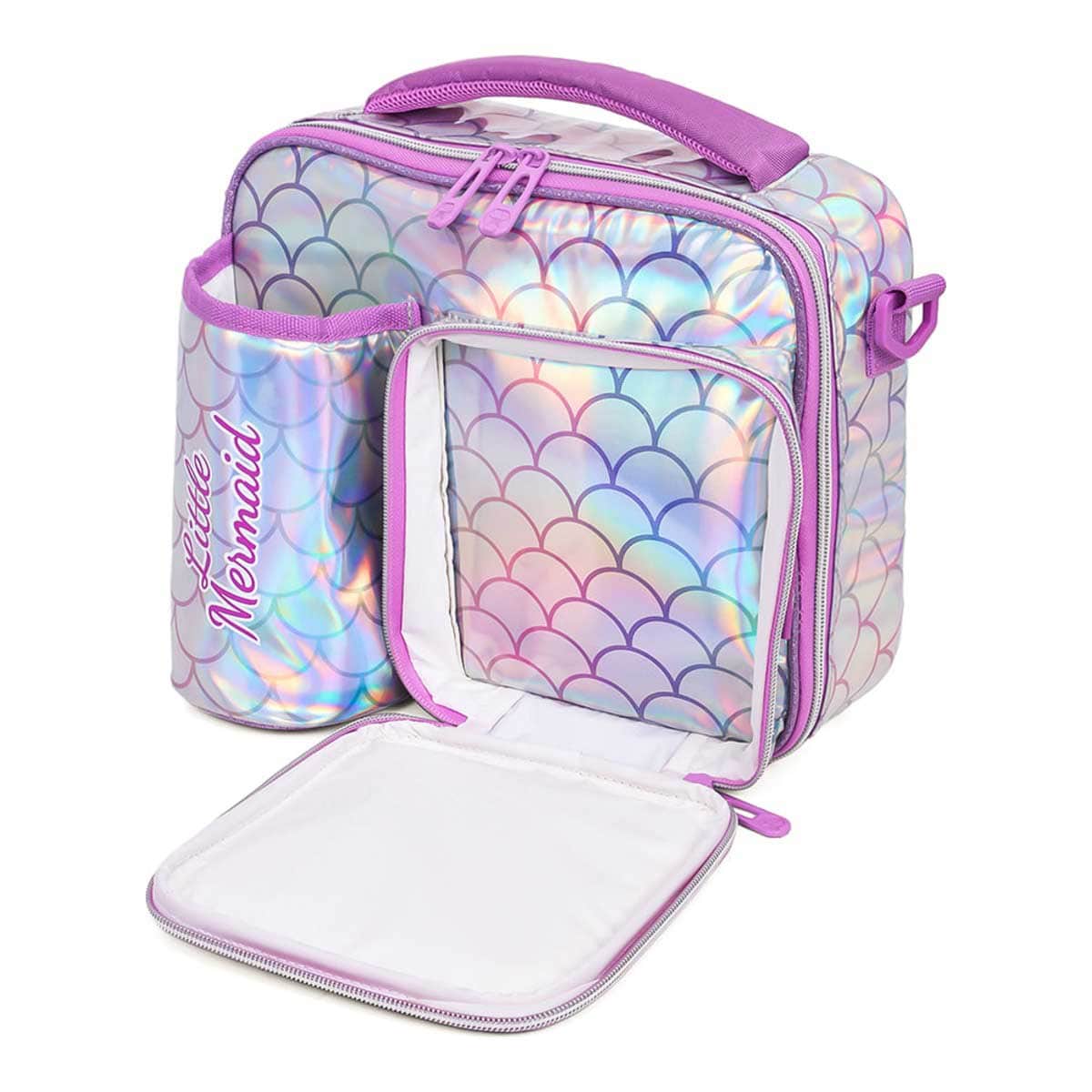 Eazy Kids Mermaid Chrome Bottle & Lunch Bag Set