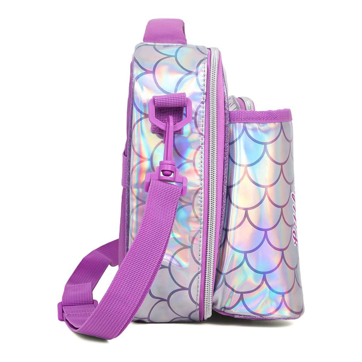 Eazy Kids Mermaid Chrome Bottle & Lunch Bag Set