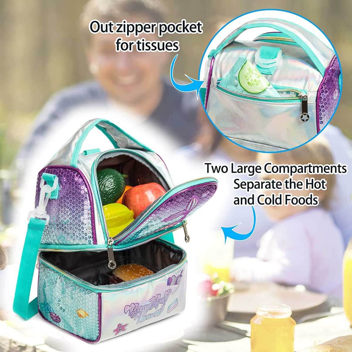 Eazy Kids Mermaid Lunch Bag