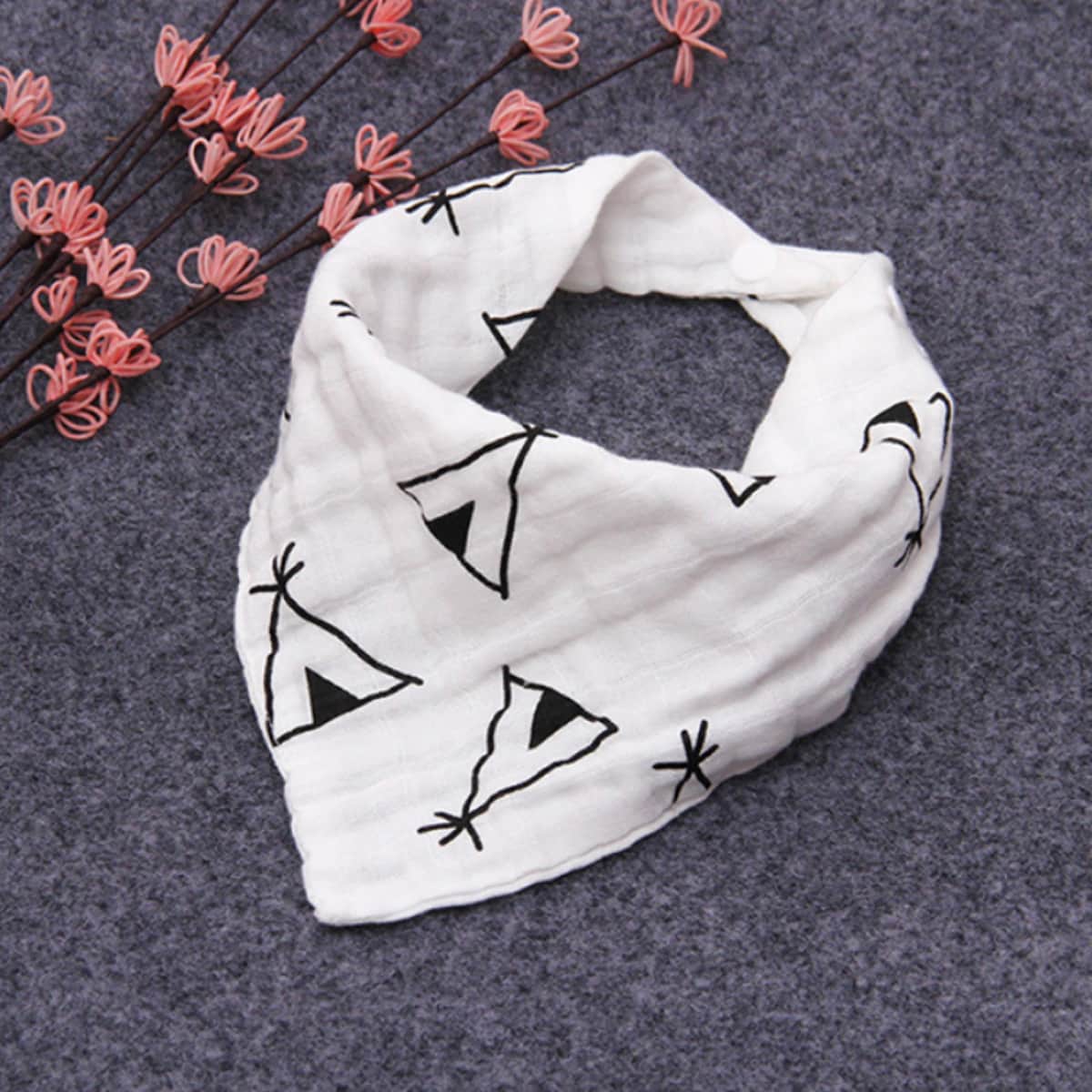 Eazy Kids Muslin Bandana Bibs Toddler, 0-2 Years, Pack of 3