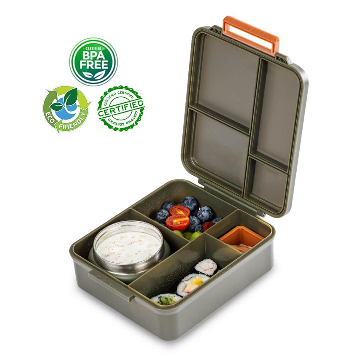 Eazy Kids Jumbo Bento Lunch Box with 850ml Tritan Water Bottle