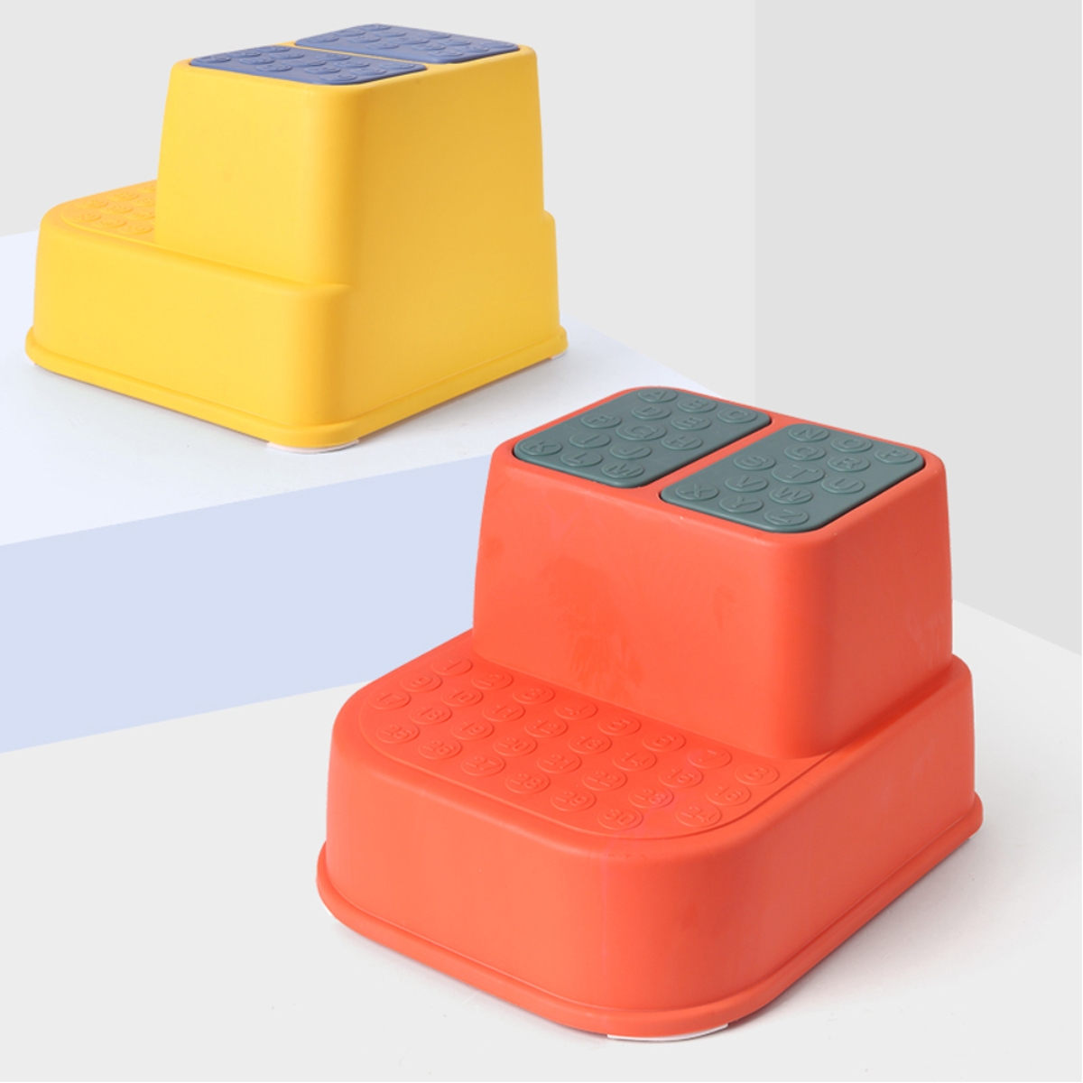 Eazy Kids Orange Step Stool Toddler, 0-2 Years