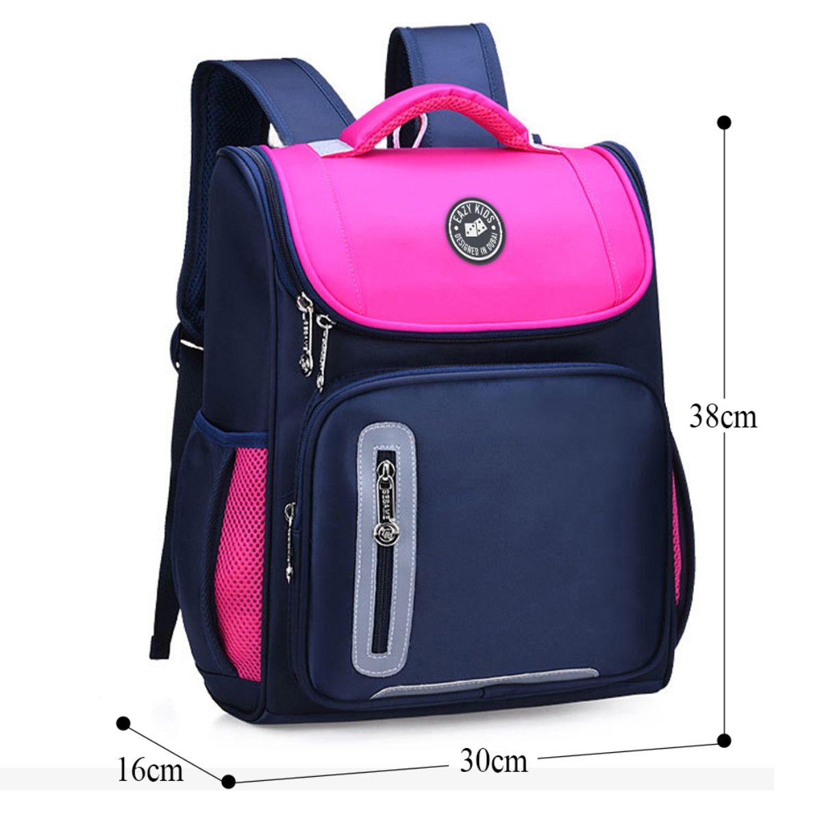 Eazy Kids Pink Ergonomic School Bag Unisex, 3-4 Years
