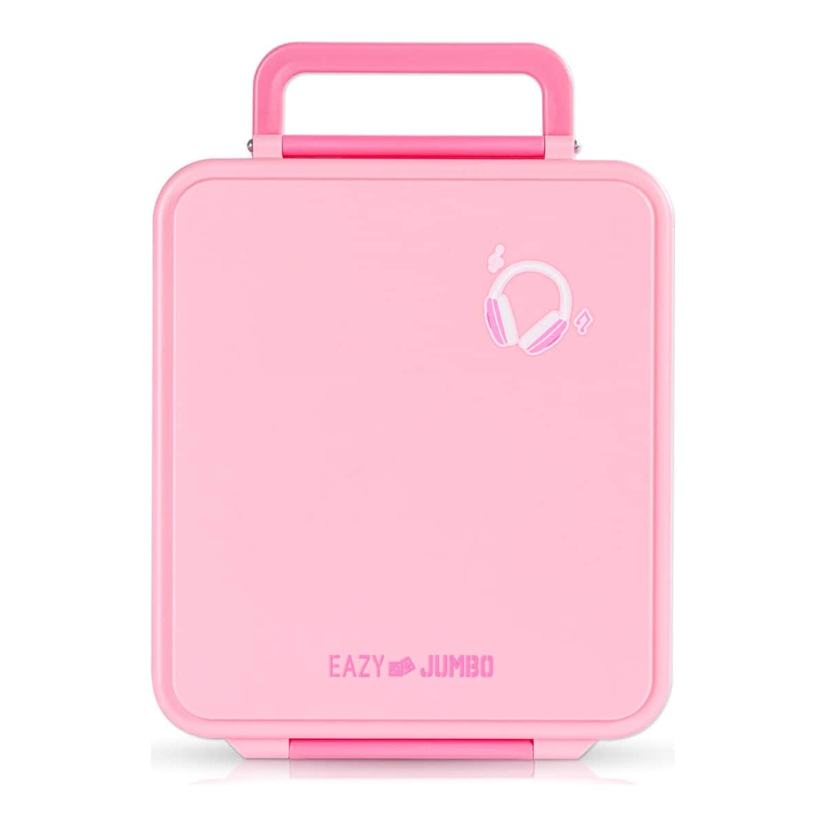 Eazy Kids Pink Jumbo Bento Lunch Box with Thermos & Dip Jar Set