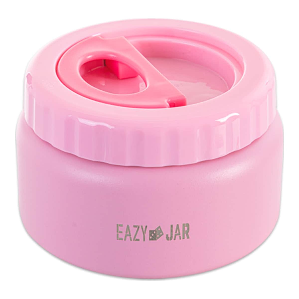 Eazy Kids Pink Jumbo Bento Lunch Box with Thermos & Dip Jar Set