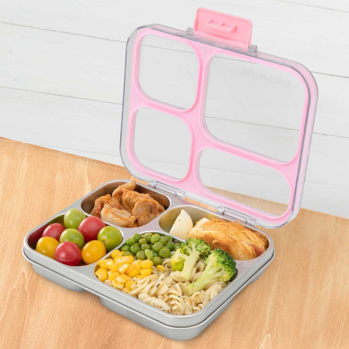 Eazy Kids Stainless Steel Bento Lunch Box with Tritan Lid