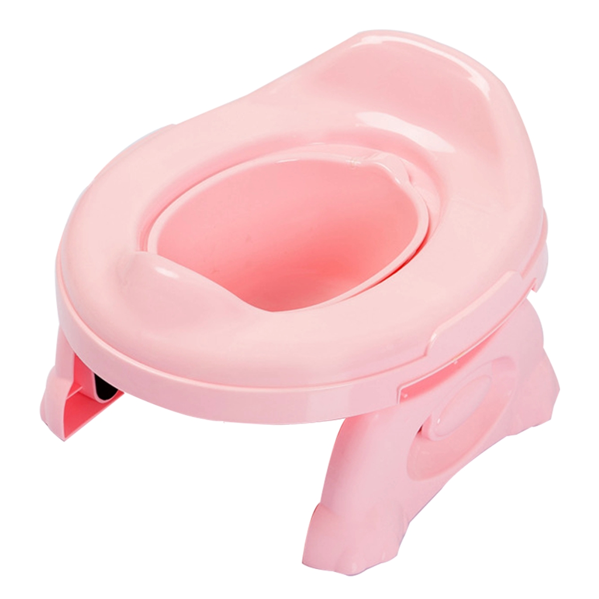 Eazy Kids Pink Travel Portable Potty Trainer Toddler, 0-2 Years