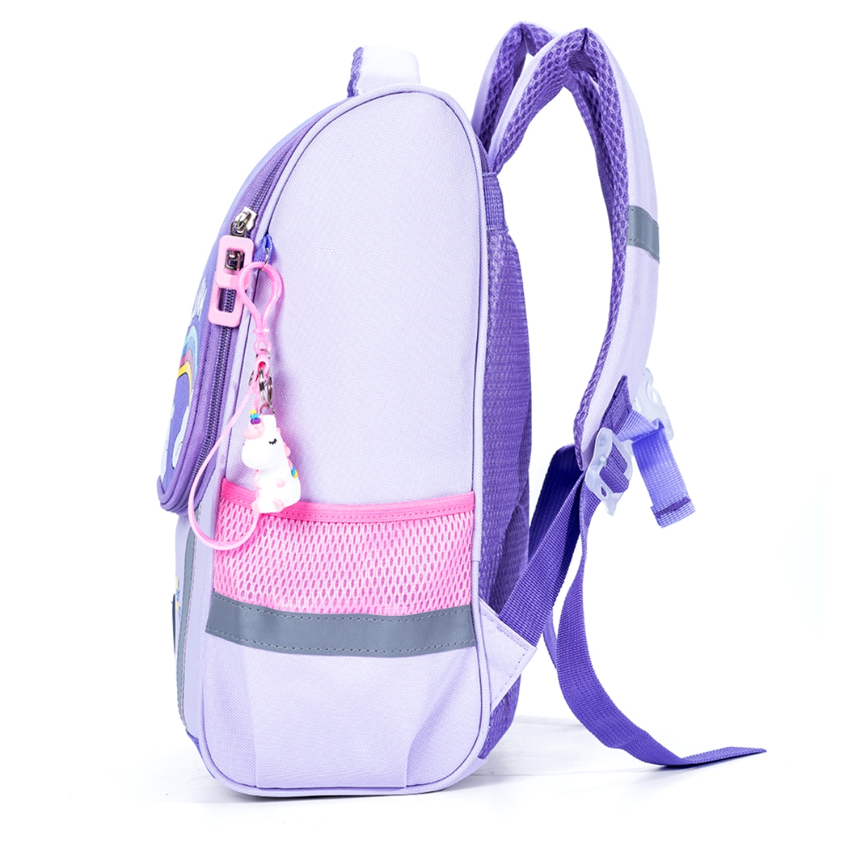 Eazy Kids Prince Purple Unicorn School Bag Unisex, 3-4 Years