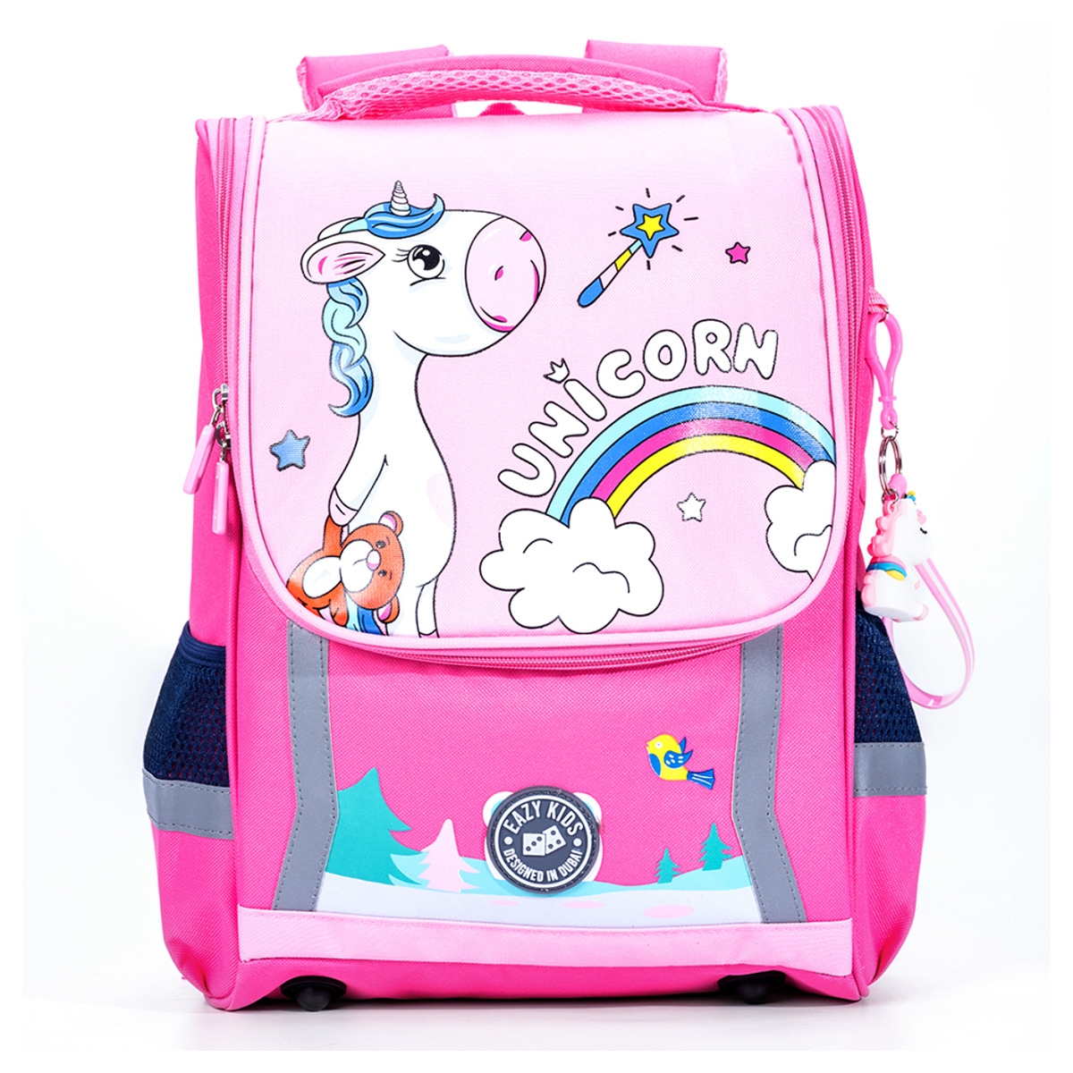 Eazy Kids Princess Pink Unicorn School Bag Unisex, 3-4 Years