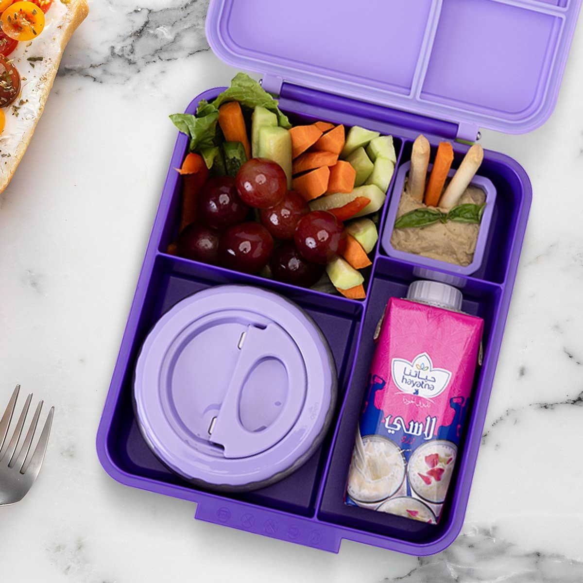 Eazy Kids Insulated Lunch Bag with Jumbo Bento Lunch Box