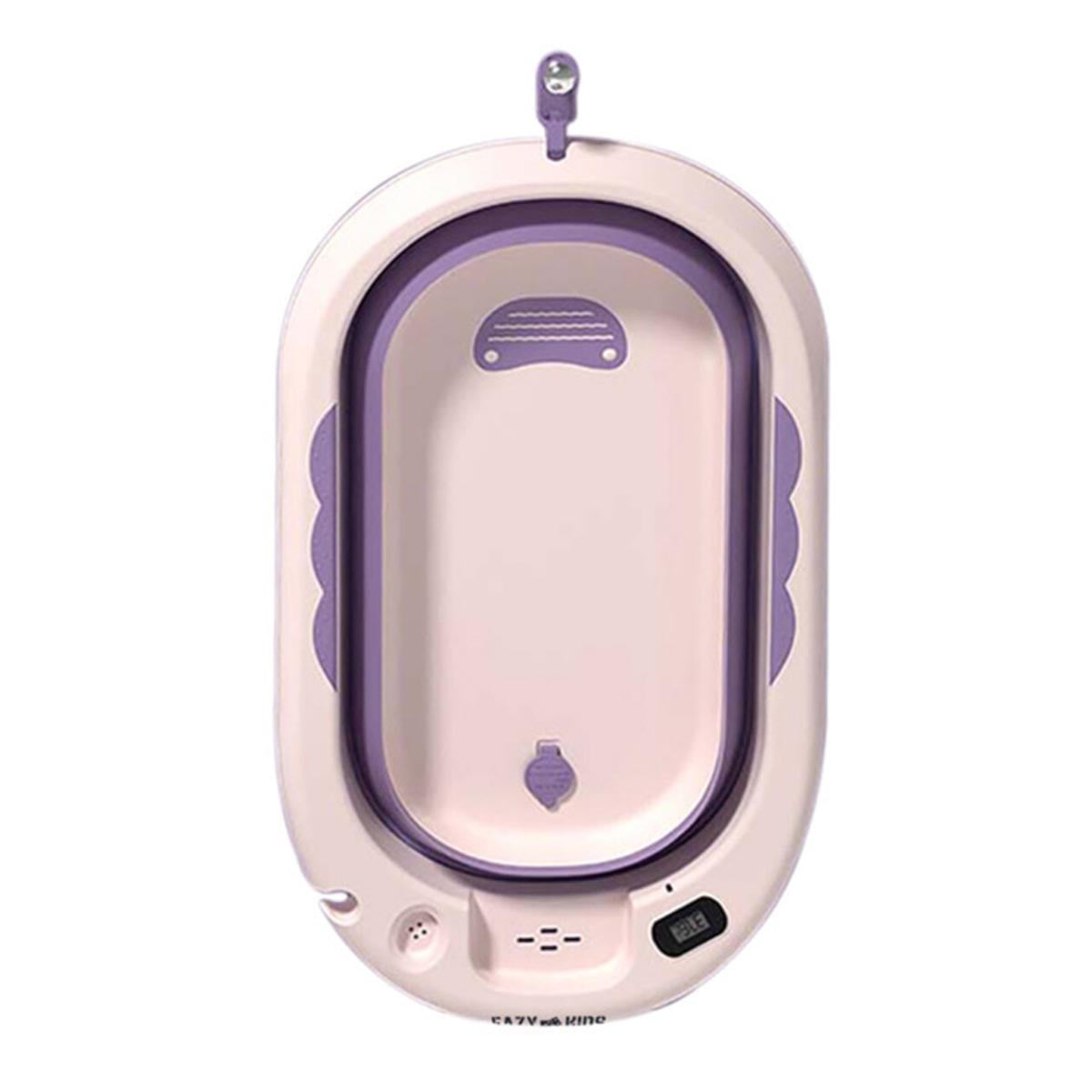 Eazy Kids Temperature Controlled Foldable Bathtub Toddler, 0-2 Years