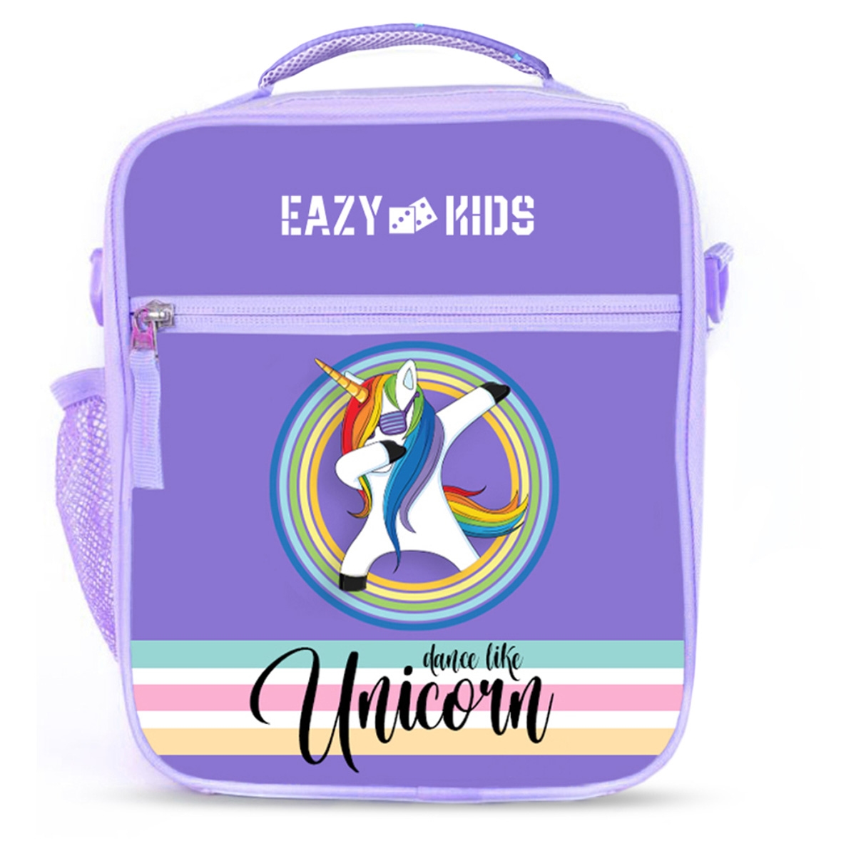 Eazy Kids Purple Unicorn Bento Lunch Bag Unisex, 3-4 Years