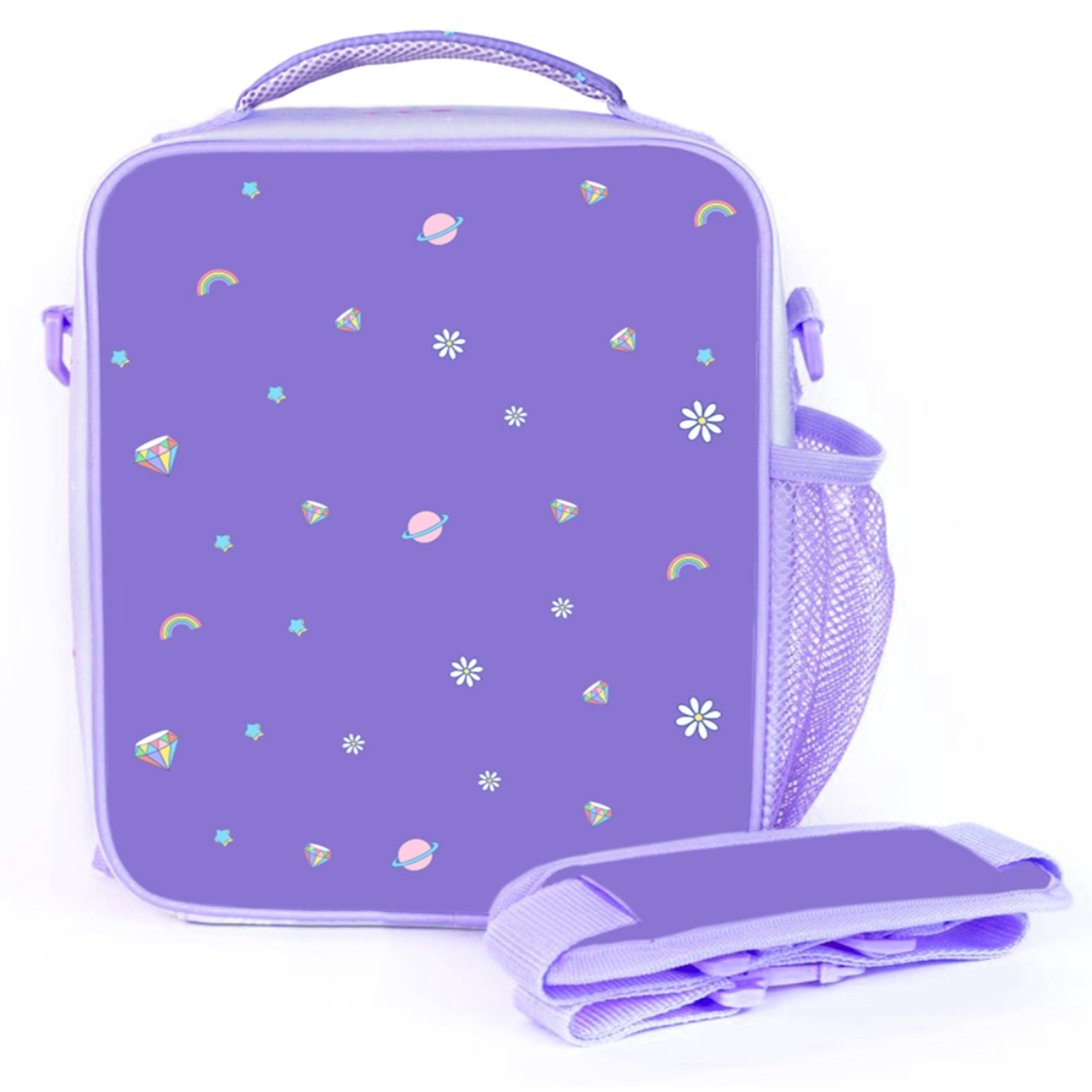 Eazy Kids Purple Unicorn Bento Lunch Bag Unisex, 3-4 Years