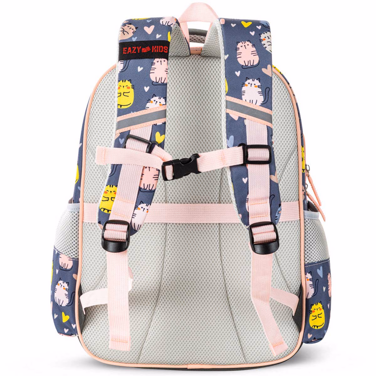 Eazy Kids Purrfect School Bag with Stainless Steel Water Bottle