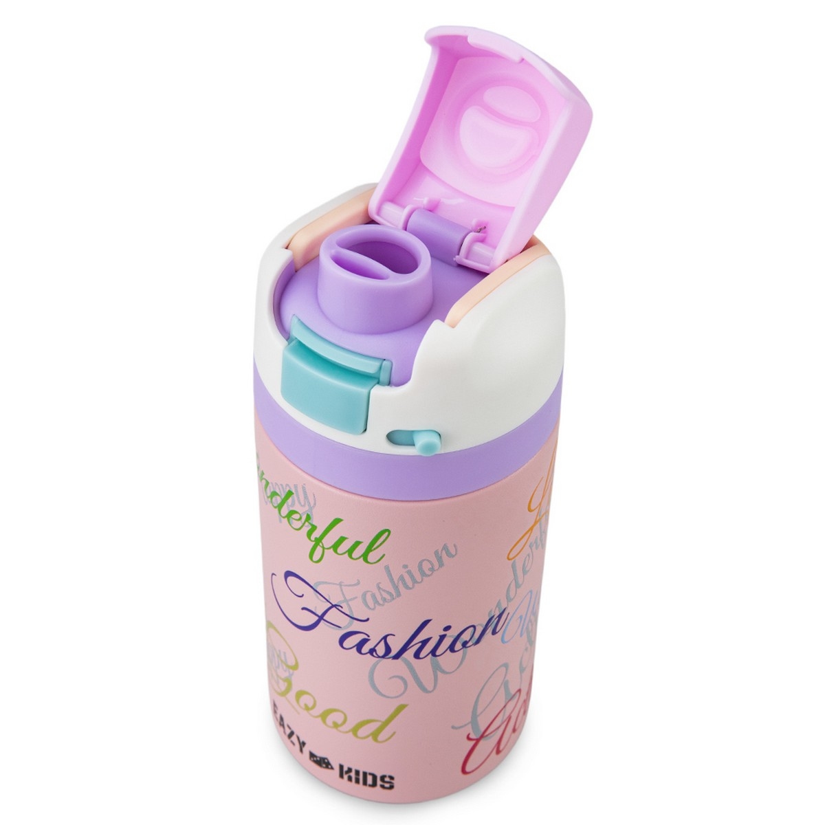 Eazy Kids Purrfect School Bag with Stainless Steel Water Bottle