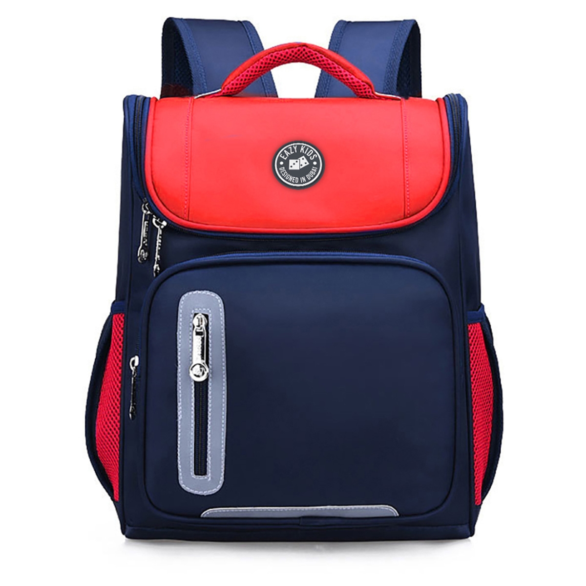 Eazy Kids Red/Blue Ergonomic School Bag Unisex, 3-4 Years