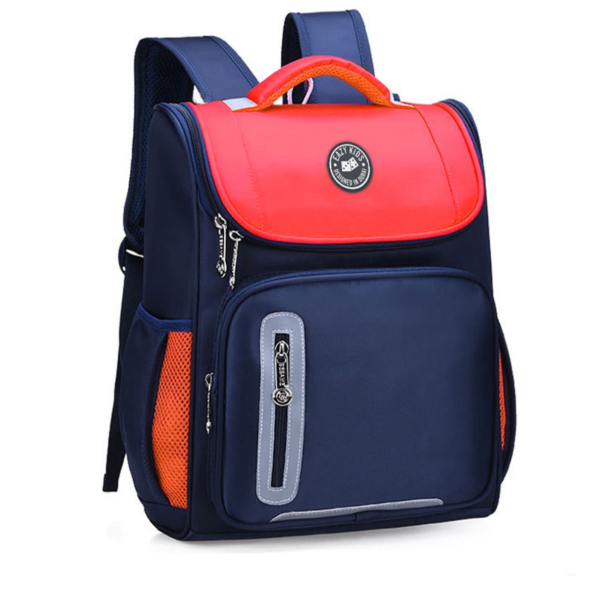 Eazy Kids Red/Blue Ergonomic School Bag Unisex, 3-4 Years