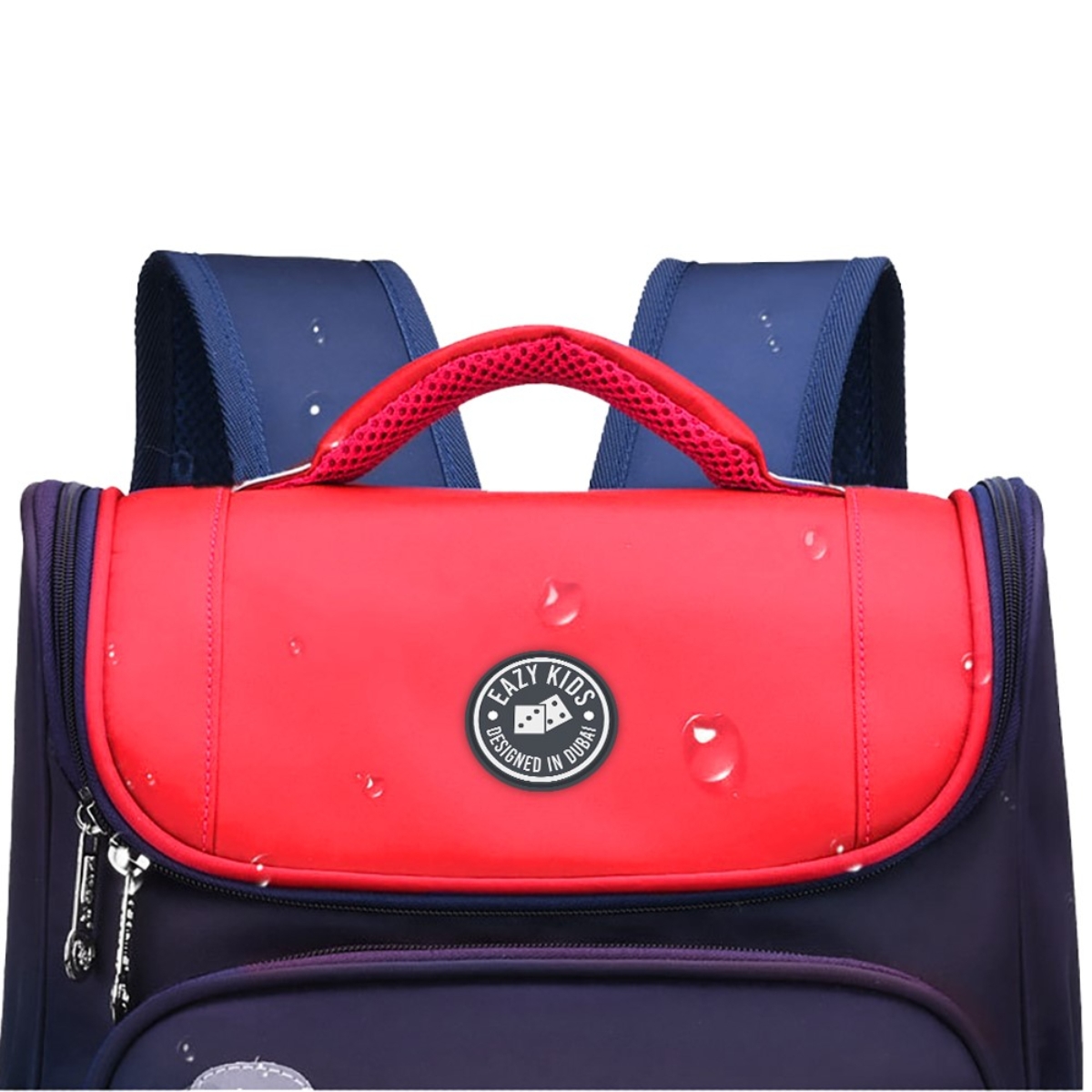 Eazy Kids Red/Blue Ergonomic School Bag Unisex, 3-4 Years