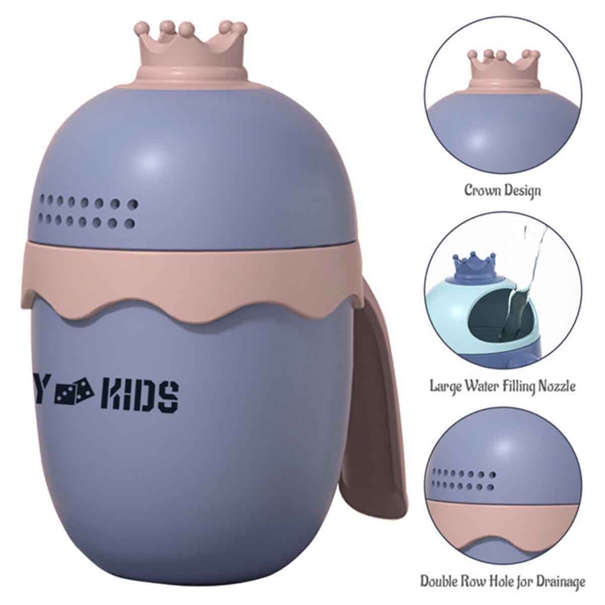 Eazy Kids 500ml Purple Royal Baby Head Shampoo Wash Rinse Shower Mug
