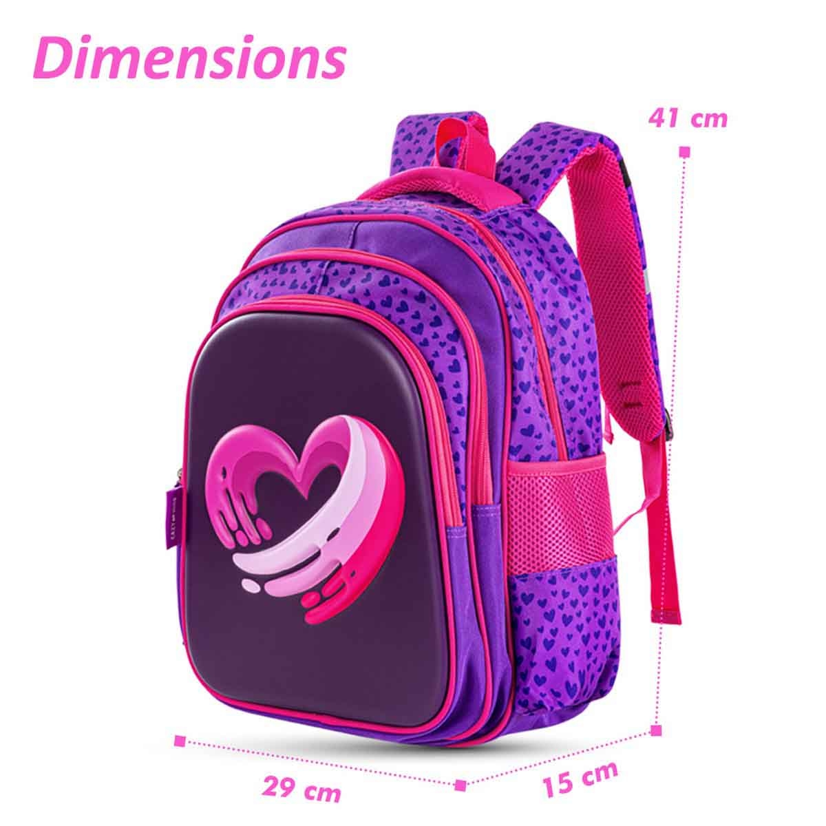 Eazy Kids 16" Love & Hugs School Bag with Trolley